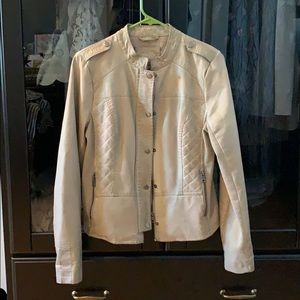 Slim Fit Faux Leather Motojacket